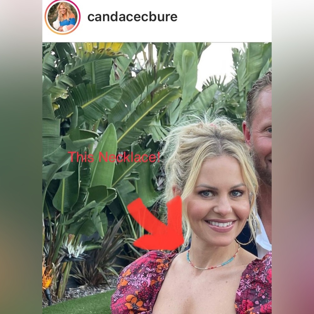 As seen on CANDACE CAMERON BURE! Tahiti Necklace by Sparrow & Lilly, Turquoise